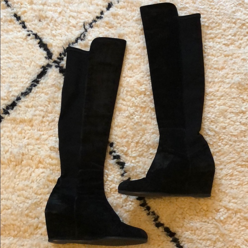 Stuart Weitzman 50/50 Boots with small wedge